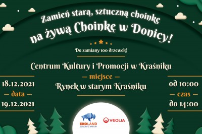 Ekoland i Veolia rozdały 150 choinek